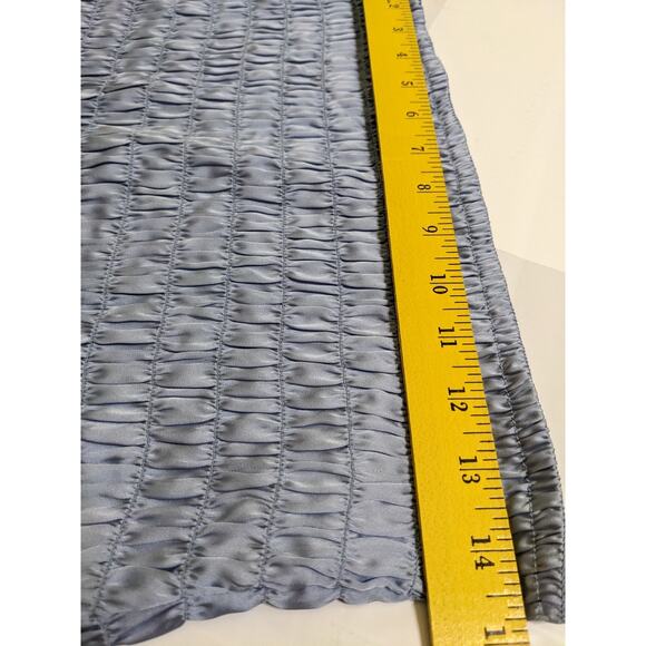 NEW FREE PEOPLE Ruched Shorties Silky High Rise Bloomer Micro Shorts Blue Large - Picture 7 of 7